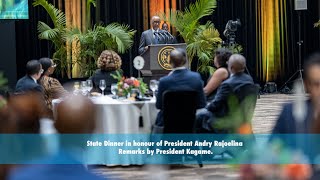 State Dinner in honour of President Andry Rajoelina | Remarks by President Kagame.