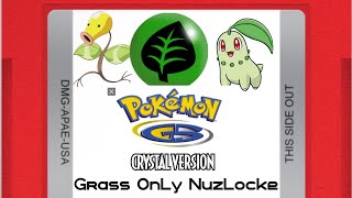 CAN I BEAT POKEMON CRYSTAL ONLY GRASS TYPES? Part 1 #pokemon #pokémon #nuzlocke #gbc #gaming #shorts