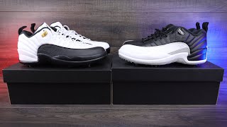 Air Jordan 12 Low Golf Shoes - Taxi vs Playoff