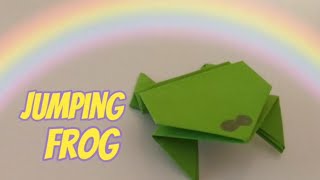 Как сделать ЛЯГУШКУ из бумаги!Оригами лягушка(Origami Jumping Frog)