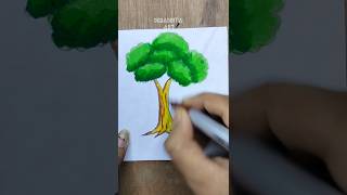 Very Easy Tree drawing #tree #easydrawing #viralshorts #ytshortsvideo