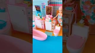 Barbie World Bathroom New vs. Old!  #shorts #barbiewold #mattel