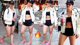 Neha Bhasin spotted at Gym in Bandra ❤️🔥💃 | Venus Filmngar