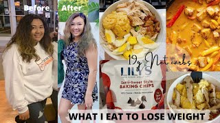 WHAT I EAT IN A DAY *KETO* | EATING UNDER 19G NET CARBS + PENANG CURRY!