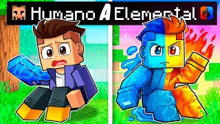 Pasamos de HUMANOS a ELEMENTALES en MINECRAFT!