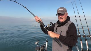 Captain Pete Alex Battles Lake Trout While He Talks About The AFTCO Hydronaut Waterproof System