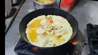 Egg Omelette Plate | Anda Bhurji | Bread Egg Omelette | Food Street Karachi | Andy ka qeema