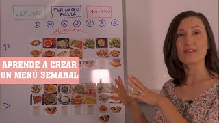 🍽️ Cómo CREAR un MENÚ SALUDABLE para toda la SEMANA [FÁCIL]👌