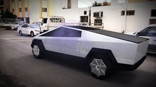 Tesla Cyber Truck in Qatar Najma VFX | Elon Musk Cyber Truck