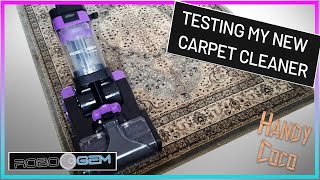 Testing New Carpet Cleaner (ROBOGEM) ASMR