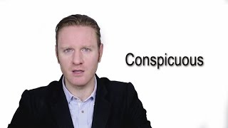 Conspicuous - Meaning | Pronunciation || Word Wor(l)d - Audio Video Dictionary