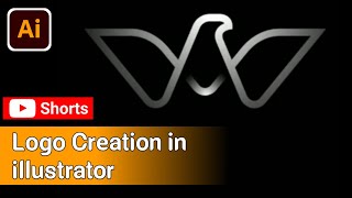 logo creation in illustrator #youtubeShort #shorts #shortVideos