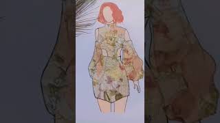 Faison dres || Dress design short dress || easy dress drawing #art #viral #trending #drawing#shorts