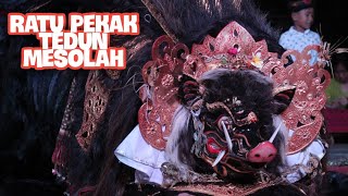 RATU PEKAK JAGAT TEGES KANGINAN MESOLAH | calonarang pura dalem laplapan ubud