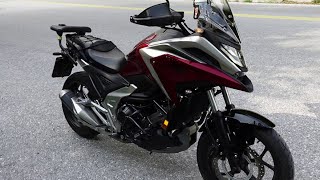 2023 HONDA NC750X riding up in the mountains stock exhaust moto sound