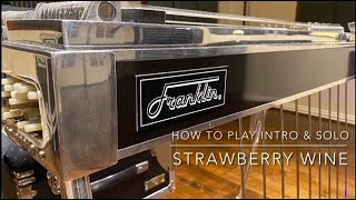 How To Play Intro & Solo Strawberry Wine by Deana Carter Pedal Steel Guitar