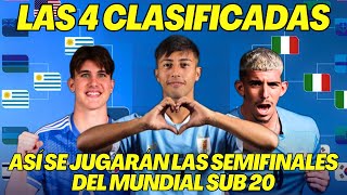 ASÍ SE JUGARÁN LAS SEMIFINALES DEL MUNDIAL SUB 20 2023