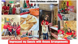 Merry Christmas Celebration Vlog~Impressed Guests with Fun, Food, Gifts~Indian Full Day Busy Routine