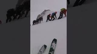 Another Midi arete ski descent! #chamonix #aiguilledumidi #midiarete