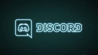 Social media Discord Logo Neon flickering - Free motion Graphics