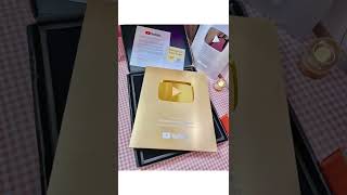 Happy Golden Play Button Youtube - Mừng Nút Vàng Youtube Đã Về So Happy #shorts