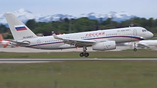 Russia Special Detachment Tupolev 204 landing at Geneva/GVA/LSGG