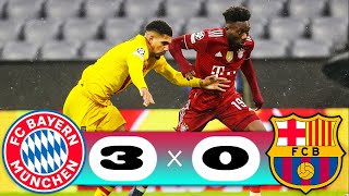 Bayern Munich vs Barcelona 3-0 Highlights & Goals - UCL 2021-2022