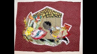 Slow Stitching - Creating a Home for My Bird Using Textile Scraps