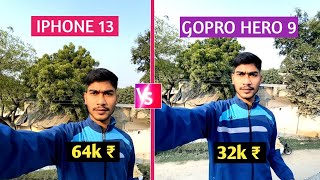 Gopro Hero 9 vs Iphone 13 | Which one is better for vlogging | Stablisation, Audio & Widelens etc.