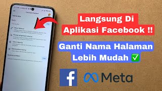 Cara Mengubah Nama Halaman Facebook Lewat HP