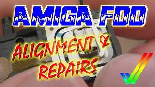 Commodore Amiga Floppy Disk Drive Alignment & More (Looking at 4 x Amiga FDD)