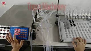 Cosmetic Peristaltic Pump Liquid Filler Small Bottle Filling Machine Price With Bottle Tray