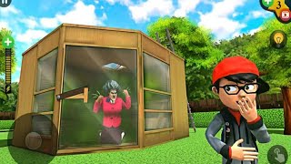 Trowing stink bomb into her sauna,scary teacher 3d android version gameplay.failed