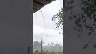 Refreshing Monsoon Day in the #Village, Raindrops and #Thunder Unveil the Symphony of Refreshment