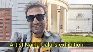 Artist Naina Dalal's art exhibition at Travancore house. Delhi.