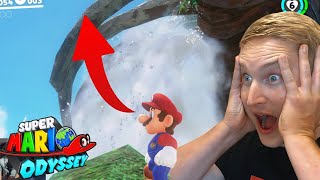 My kid does the Impossible Jump in the Cascade Kingdom (Super Mario Odyssey)