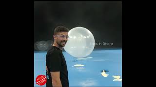 How Many Giant Balloons Stops An Arrow?  #Shorts