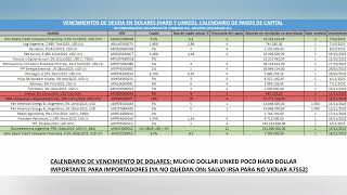 Mauro Mazza te cuenta el CALENDARIO de la DEUDA en DÓLARES