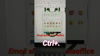 Msoffice😀👍🖐️ Emoji 😌😍❤️ shortcut key #getdot #viral #subscriber#msoffice