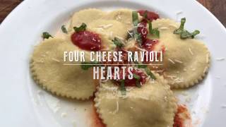 Four Cheese Ravioli Hearts