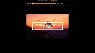 Duncan Laurence-Arcade (Lyrics)