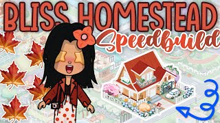 Bliss HOMESTEAD SPEEDBUILD! *New Location* w/voice 🗣️🍁🥮 #yoyabusylifeworld #yoyaworld