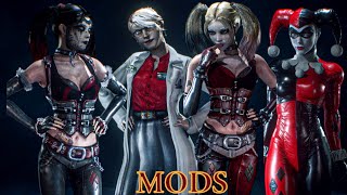 All Harley Arkham Skin Pack For Arkham Knight Mods | Cinematic Showcase Combat