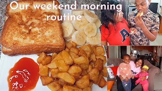 OUR WEEKEND MORNING ROUTINE||BREAKFAST IDEAS-FRIED POTATOES||TIFINE WISE