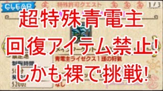 超特殊青電主ライゼクスを裸、回復アイテム無しで攻略【MHXX縛り実況】LV2