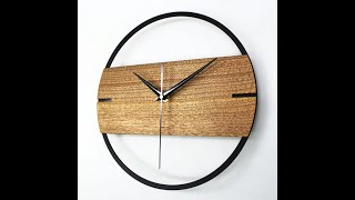 HOLZCRON - die moderne Wanduhr aus Holz