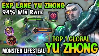 Yu Zhong Best Build 2022!! 94% Win Rate - Yu Zhong Top 1 Global Build - Mobile Legends