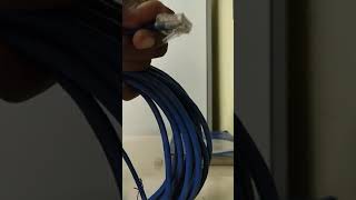 How to make a straight cable using UTP cable and RJ45 Jack