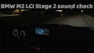 BMW M2 LCI 2018 Stage 2 sound check 🎧