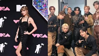 Taylor swift reaction to stray kids s-class MTV VMAs performance